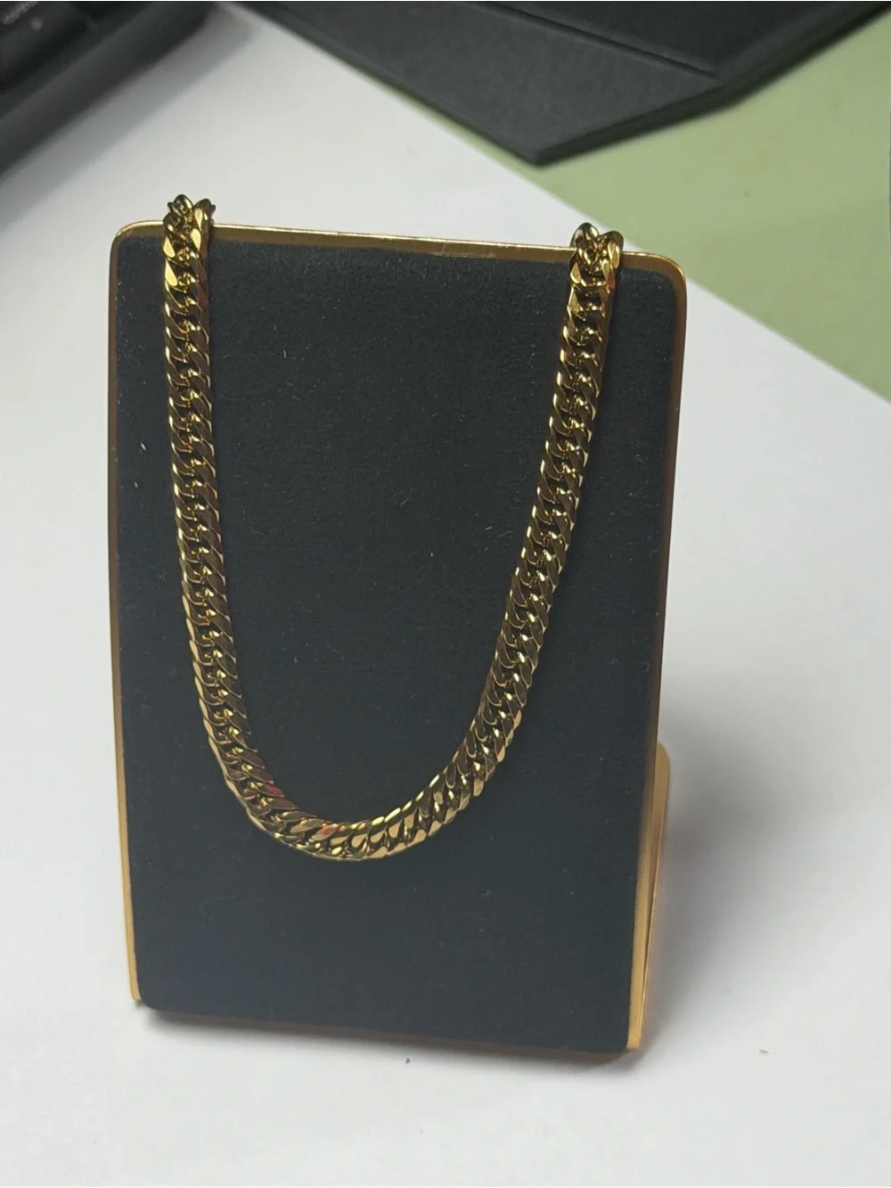 Gold Plated Cuban Link Necklace — 5mm